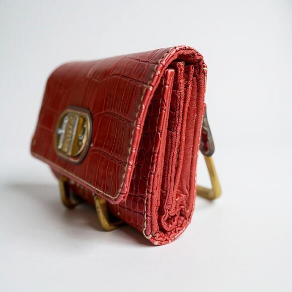 Red Leather Wallet Matches Brighton Bag In Closet | GUC - Picture 4 of 10
